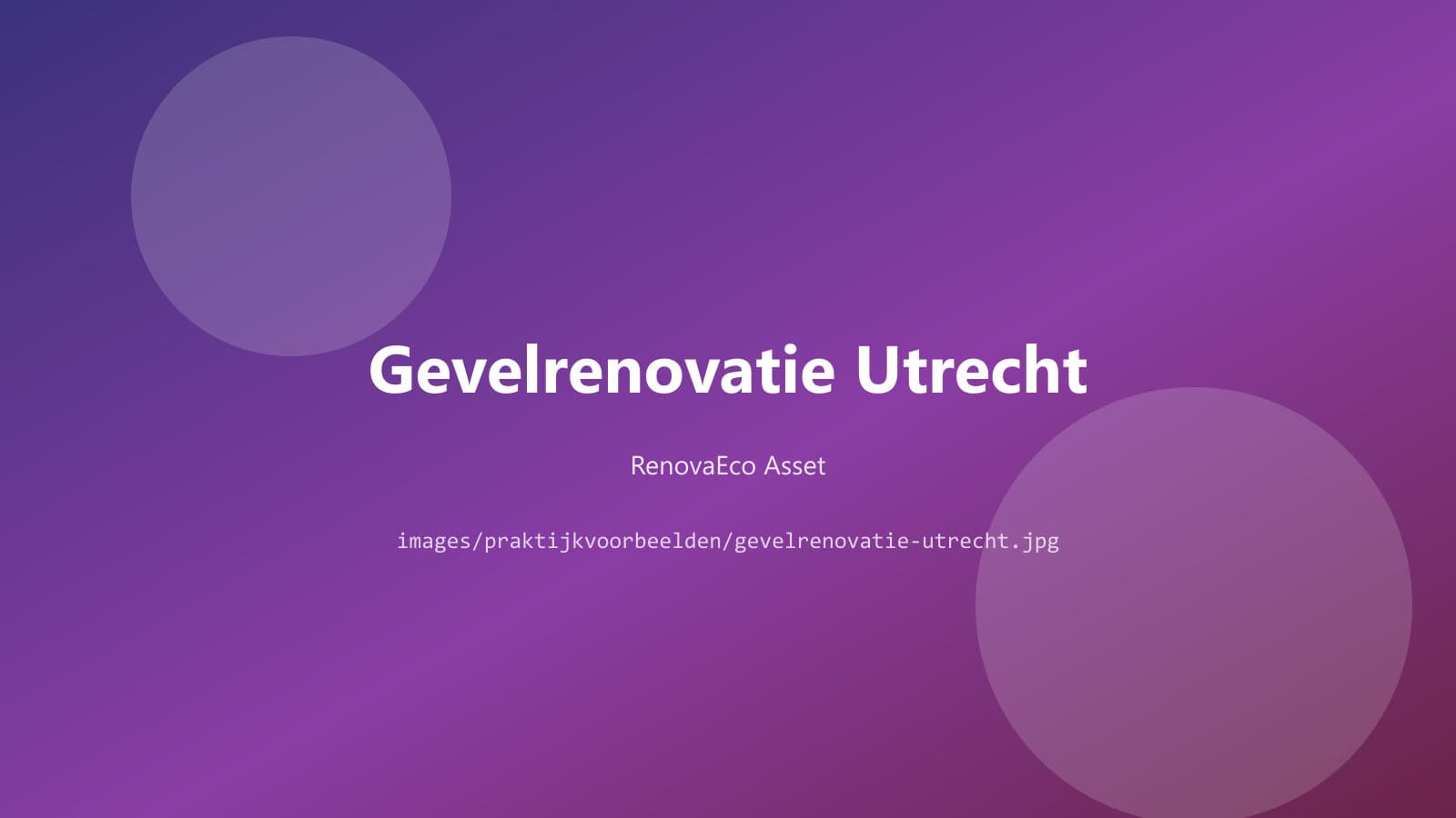 Woning Zeist β Sioo:x gevel, 8 jaar geen schilderwerk