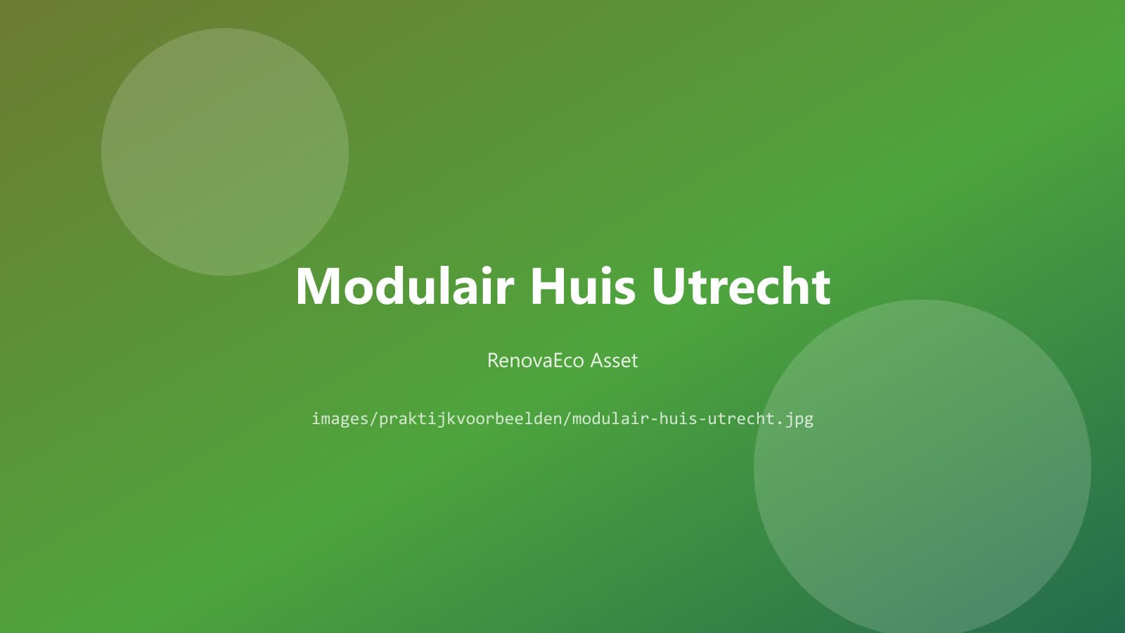 Houtskeletbouw nieuwbouw Utrecht